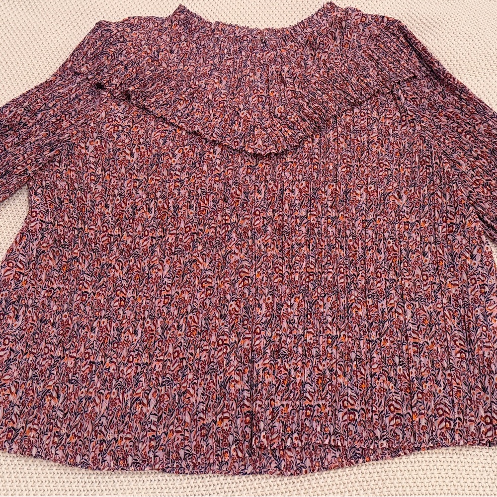 J.Crew crinkle chiffon blouse in floral fields